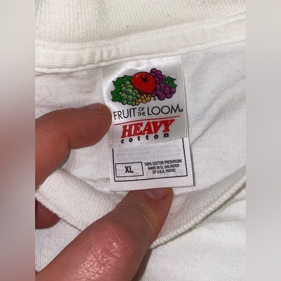 Fruit of the Loom White Heavy Cotton Shirt - Picture 4 of 5